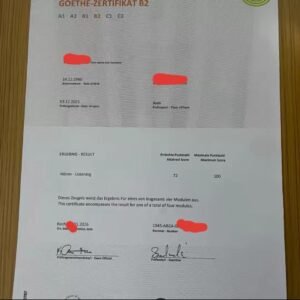 Buy German B2 Certificate